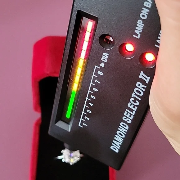 4ct authentic moissanite ring with 925 silver Size 6.5 - Picture 4 of 10